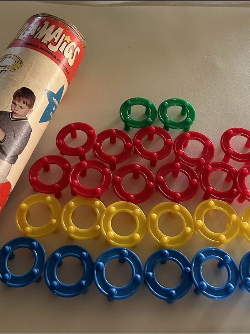 Vintage Ringa-Majigs Construction Toy – Large lot